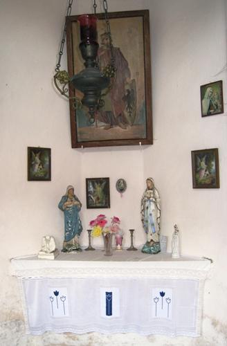 Olt v kapli sv. Vclava ve Virtu u Strakonic