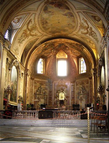 Interir mskho kostela Santa Maria degli Angeli e dei Martiri