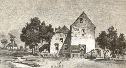 Tvrz v Lubech u Klatov koncem 19. stolet