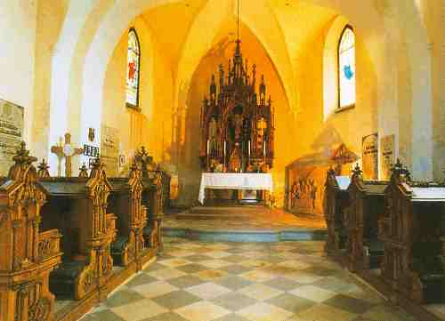 Interir kaple sv. Erazima a sv. Karla Boromejskho